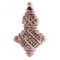 Awash Copper Ethiopian Coptic Cross Pendant (40x65mm): Authentic Ethiopian East African Design for Jewelry & Necklace Making
